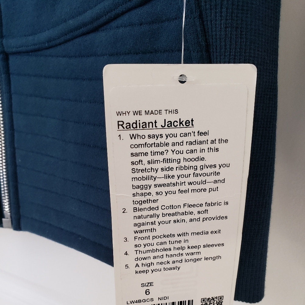 NWT Lululemon radiant jacket - Picture 3 of 6